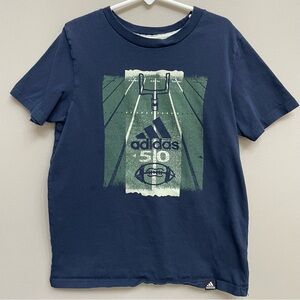 ❗️5/$20❗️Adidas Football Graphic 100% Cotton Short Sleeve Tee - Boys Size S (8)
